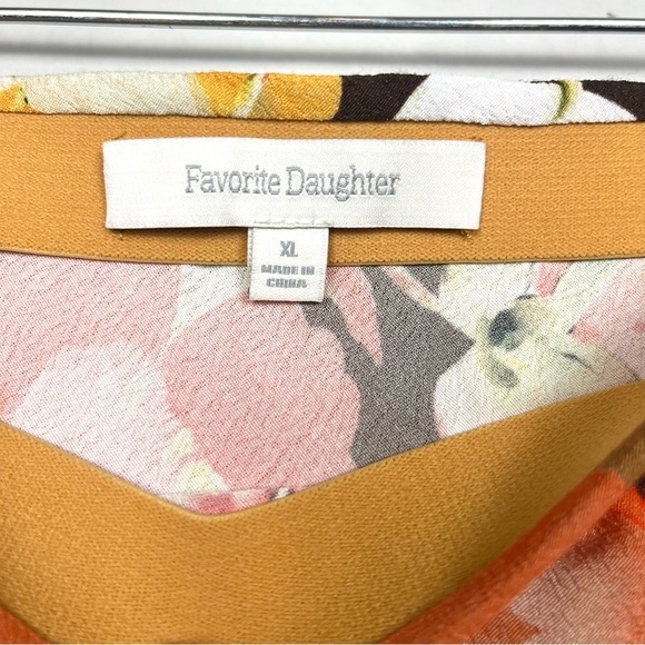 Favorite Daughter Gwen Floral Print Maxi Skirt in Sienna Brown/Gold/Cream - Picture 6 of 7